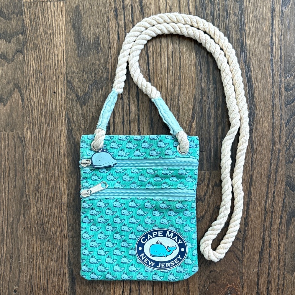 Cape May Whale Print Crossbody Bag